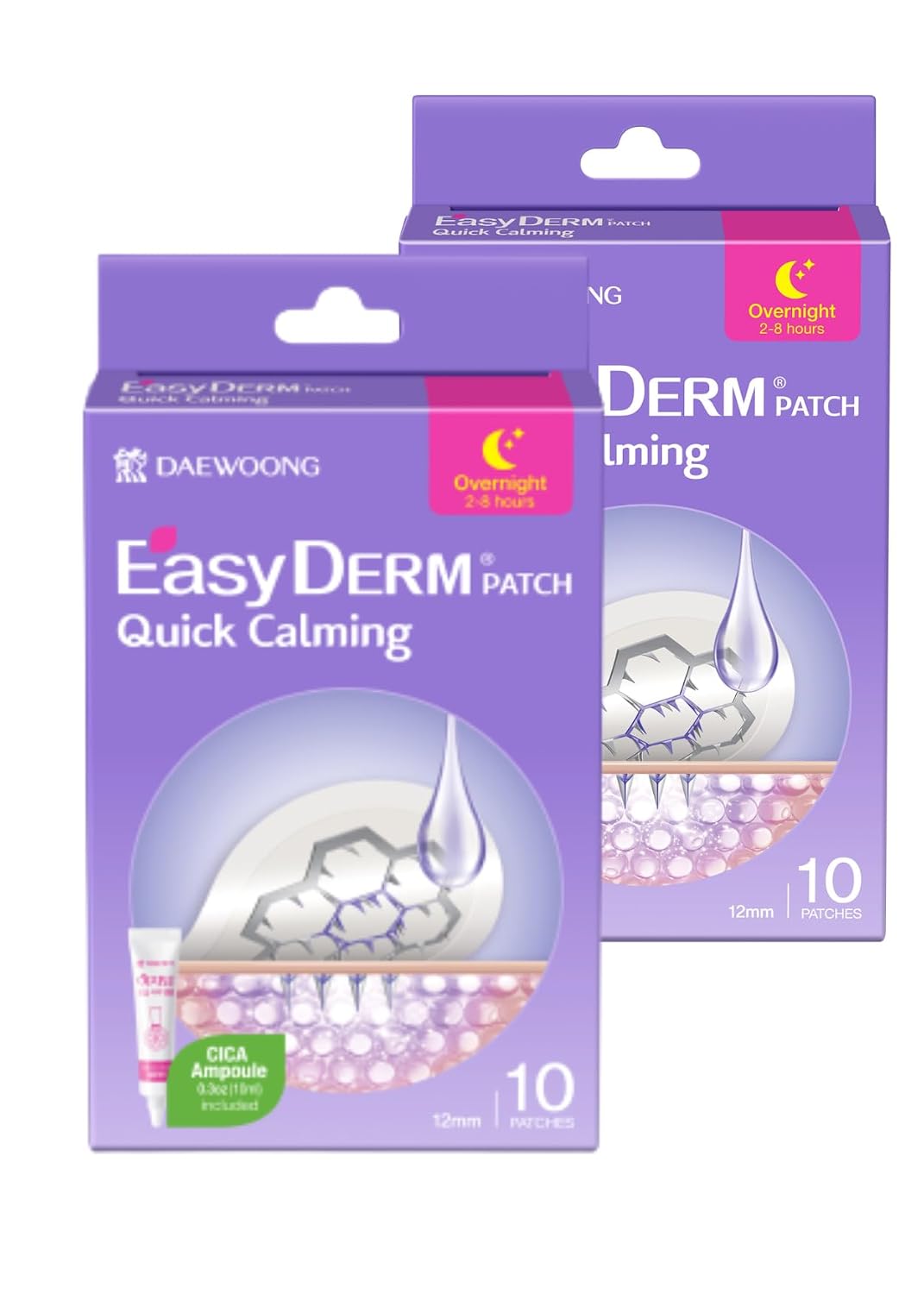 Quick Microdart Magnesium Pimple Patch 20ea - Cica Ampoule&Tweezer | Acne Spot Treatment